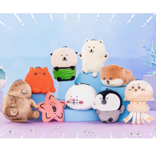 日本正品nagano自嘲熊水族馆白熊包挂件红熊挂件海獭章鱼水母海豹