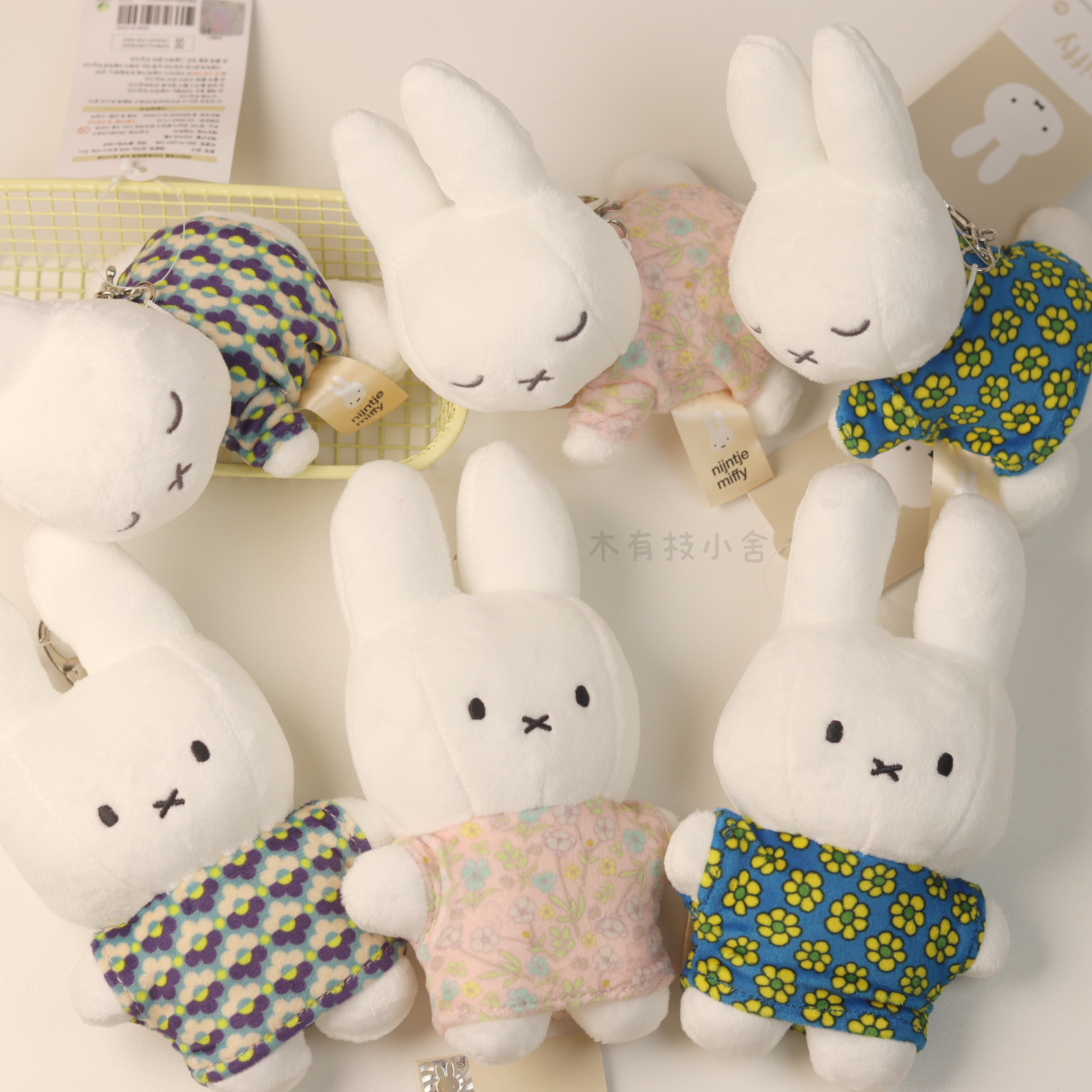 韩国正品miffy米菲兔趴趴兔挂件可爱ins同款毛茸公仔女生日礼物