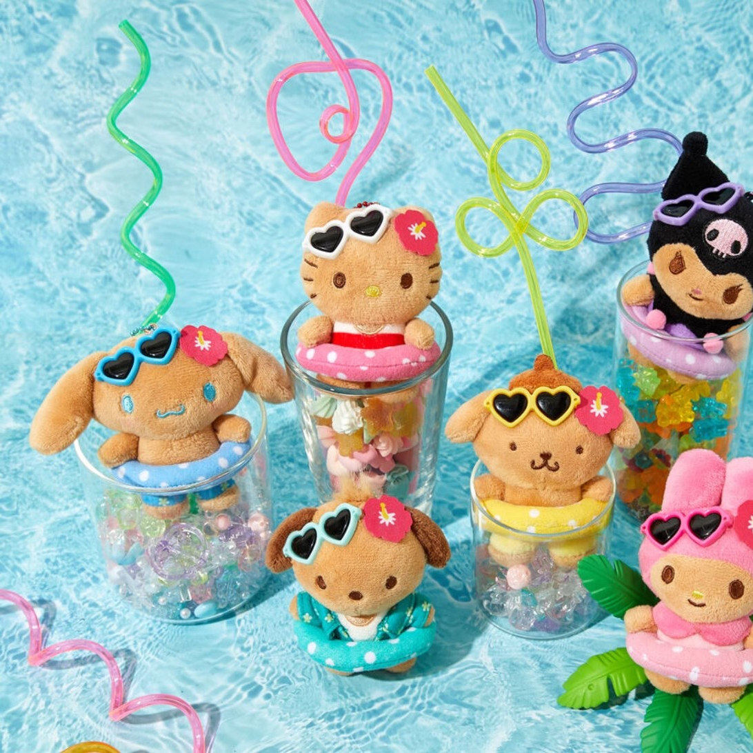 韩国三丽鸥夏威夷泳圈黑皮布丁狗kitty联名手机支架挂件钥匙扣,模玩/动漫/周边/娃圈三坑/桌游,动漫挂件/文具,淘宝优惠券,粉丝福利购,淘宝优惠卷