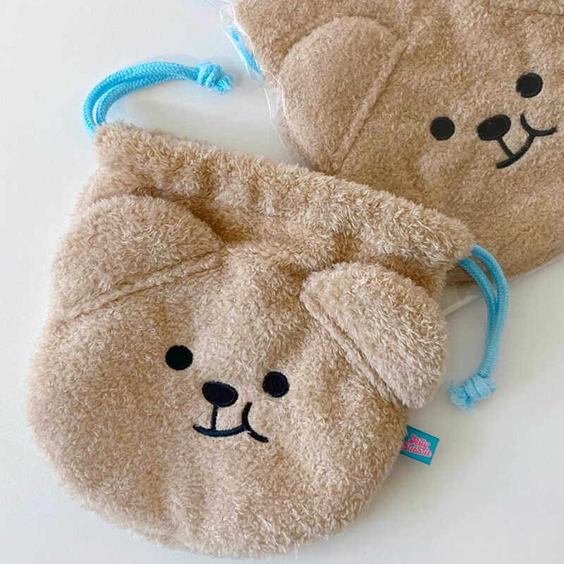 韩国jellybubble收纳包panggom腐笑熊零钱包束口化妆包可爱礼物,模玩/动漫/周边/娃圈三坑/桌游,动漫背包/钱包/箱包,淘宝优惠券,粉丝福利购,淘宝优惠卷