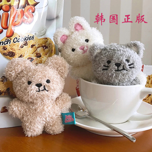 韩国代购panggom小腐笑熊兔子毛绒玩偶挂件钥匙扣包包挂件公仔