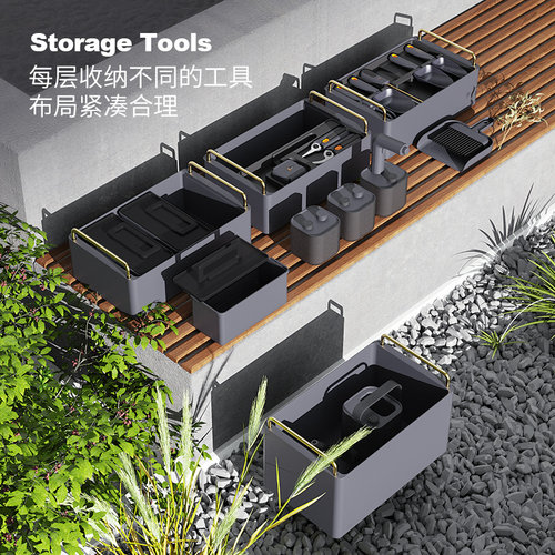 吉米家居园艺工具套装园艺花锄家用工具花卉修枝剪铲子铁锹工具箱