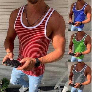 shaped Mens fitness vest underwear running