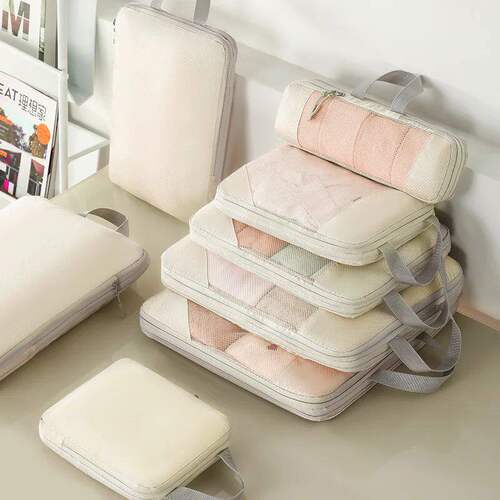 Compression Packing Cubes for Suitcases Travel Accessories E