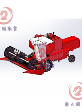 小麦联合收割机的设计（含三维SW模型+13张CAD图纸+说明）