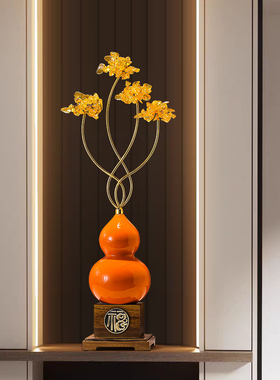 树脂葫芦摆件旺宅乔迁新居玄关