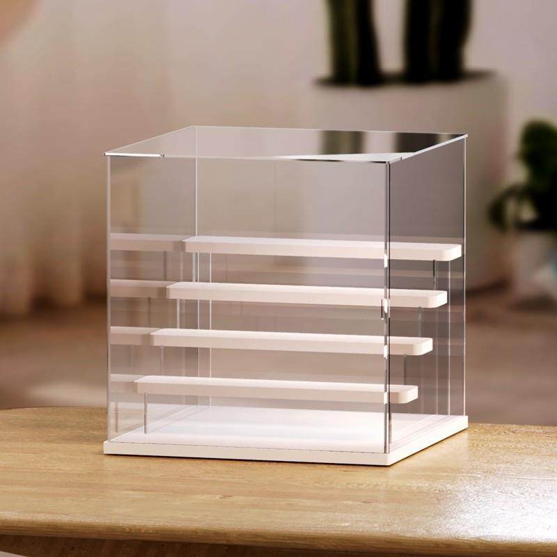 透明亚克力收纳盒大容量展示架模型玩具手办展示盒防尘玩偶展示柜