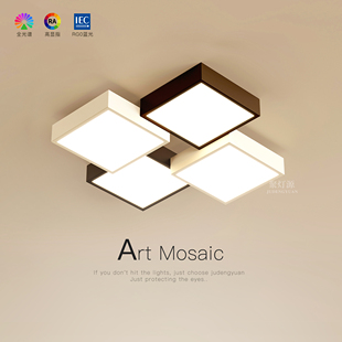 创意主卧室灯简约艺术led吸顶灯餐厅书房灯2025新款 客厅房间灯具