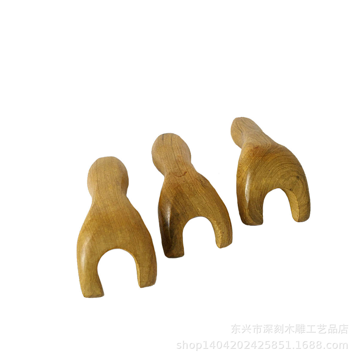 越南工艺天然香木按器面部按专用香木刮鼻穴按器Y形