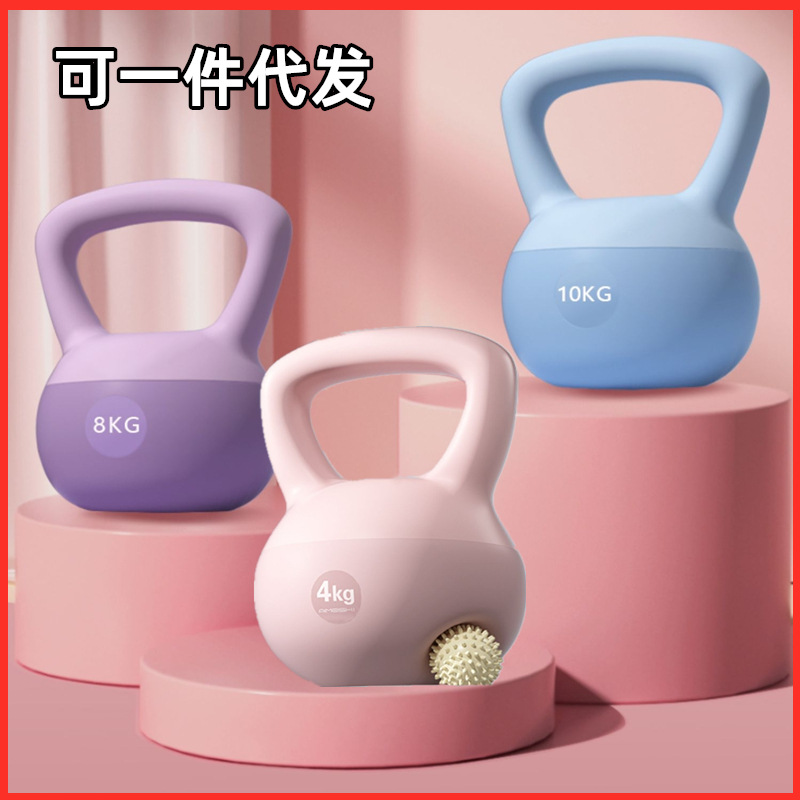 源头厂家软壶铃男士女士健身器材练臀翘臀深蹲提壶哑铃力量训练
