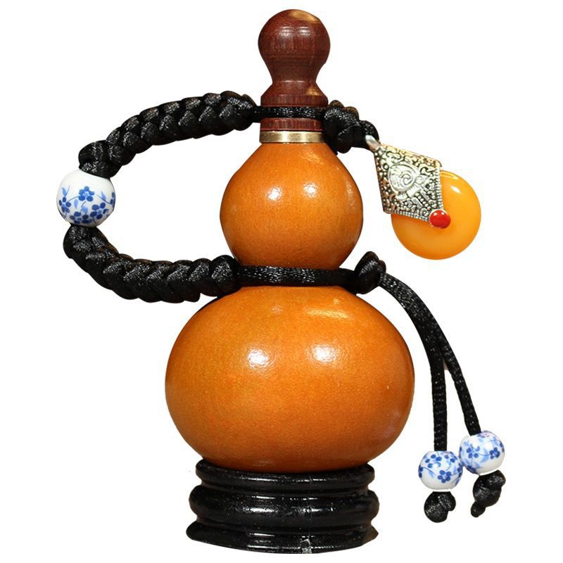 厂家小葫芦制作小酒葫芦挂件包浆蜂蜡防渗随身携带地摊货源