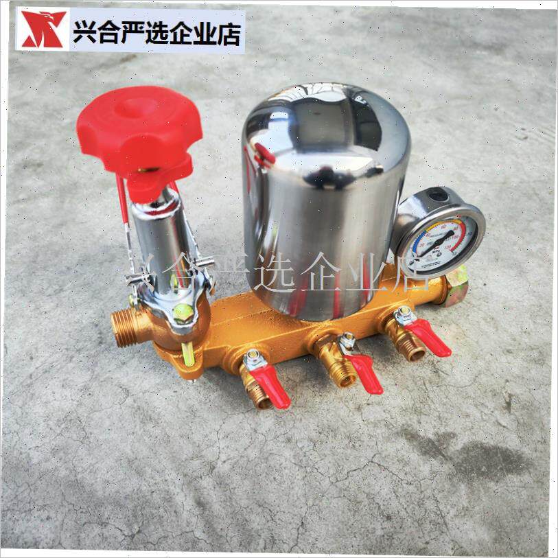 庆丰26/30/60三缸柱塞泵喷药机配件进L水室出水室缸体铁件总成气,