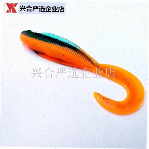 路亚海钓石斑海h鲈红友黑鲷大根软虫软饵卷尾假饵拟饵卷尾鱼卷尾,