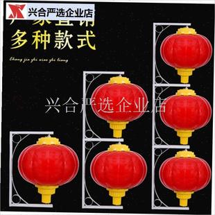 亚克力户外防水LEnD灯笼大红塑料连串灯笼发光灯杆道路亮化灯笼,