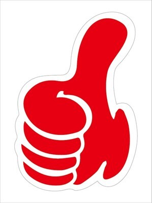 大拇指贴纸 点赞手势 鼓励加油卡通儿童标签贴纸 活动