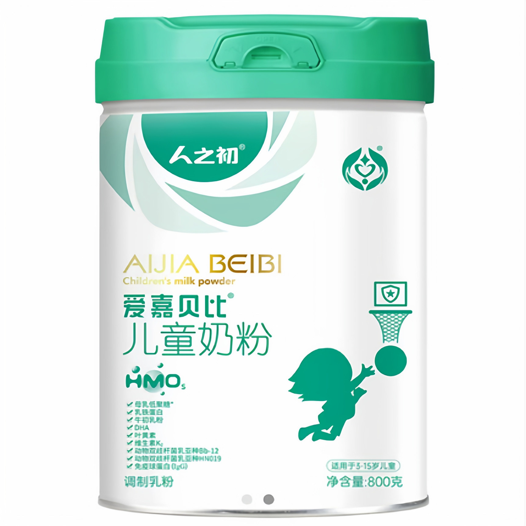 人之初爱嘉贝比HMO新配方儿童成长奶粉3-15周岁800g罐装国产正品
