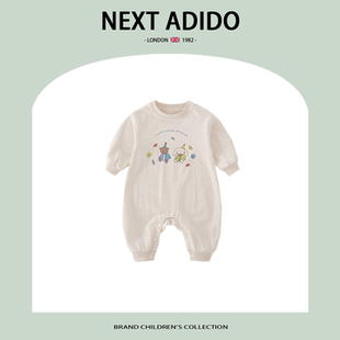英国NEXT ADIDO婴儿秋装 宝宝连体衣休闲男女宝宝哈衣爬服2025新款