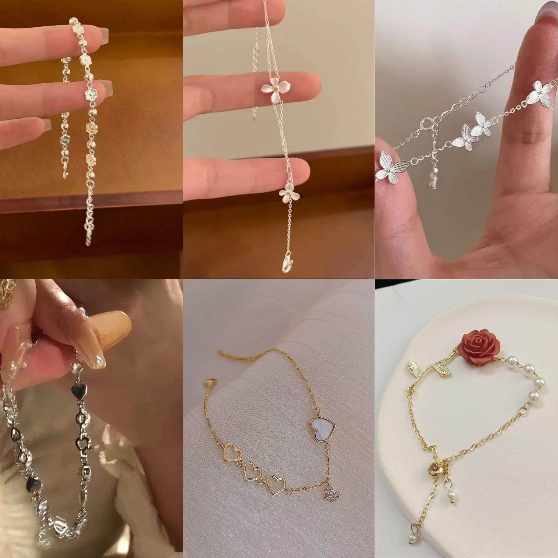 精致超仙清雅花梦手链风栀子花清新手腕装饰送闺蜜手链礼物闺蜜