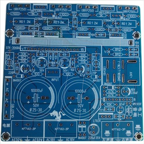 STK3048A推场效应管(亦可双极管)功放板空板PCB电路板2X100W