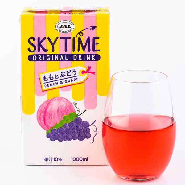 jal航班限定桃桃葡萄果汁