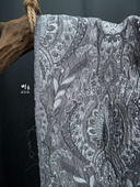 高级灰色欧式 宫廷风亮丝混纺立体肌理浮雕提花布料外套设计师面料