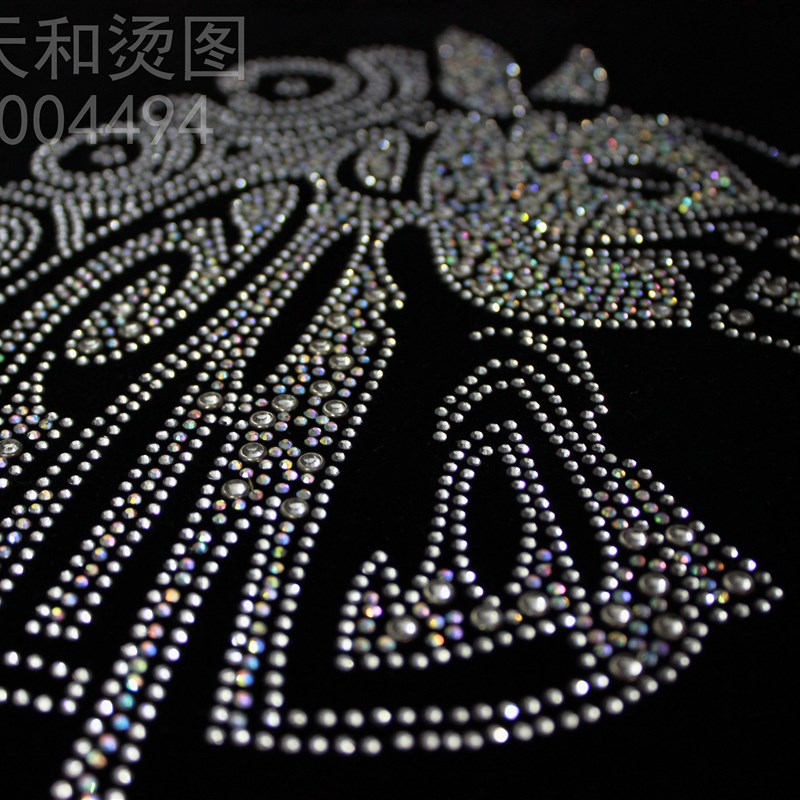 马头烫图diy衣服烫钻图案x装水钻成品图 贴贴服钻辅料饰品定制