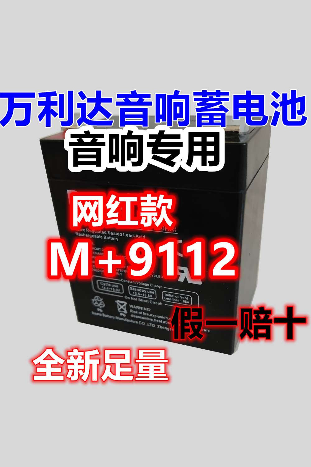 万利达音响蓄电池M+9112