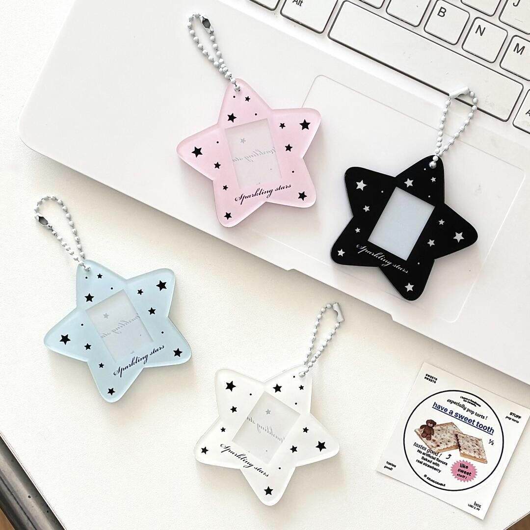 谷美星星一寸卡套亚克力高颜值少女心证件照收纳追星背包装饰挂件,收纳整理,卡套,淘宝优惠券,粉丝福利购,淘宝优惠卷