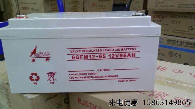 奥科蓄电池12V65AH免维护6GFM12-65UPSEPS直流屏太阳能专用保三年 电玩/配件/游戏/攻略 PSV电池 原图主图