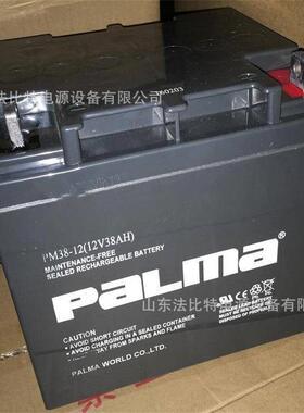 PaLMa铅酸蓄电池PM38-12（12V38)医疗应急设备 质保3年