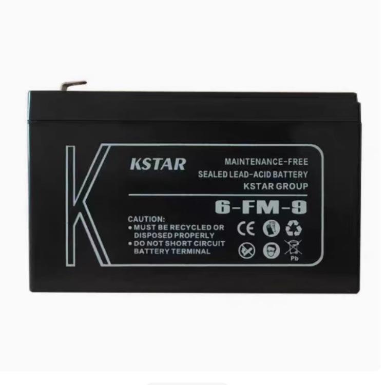 KSTAR蓄电池6-FM-9免维护12V9Ah喷雾器电梯监控UPS应急备用