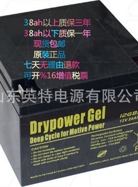 美国Drypower蓄电池12GB24C 12V24AH免维护12伏24安 储能电瓶