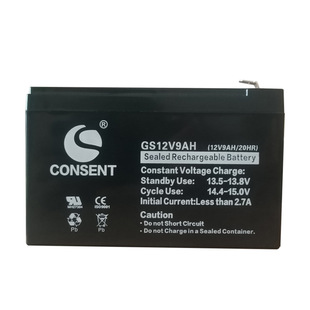 光盛CONSENT蓄电池GS12V9AH 12V9AH电梯音响电瓶船舶UPS应急电源