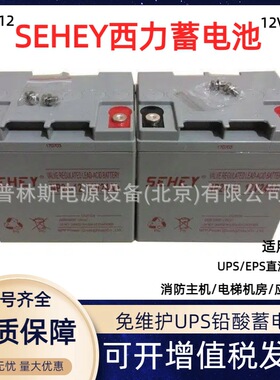 西力蓄电池12v24ah阀控式免维护消防主机ups应急NP12-24Ah电瓶