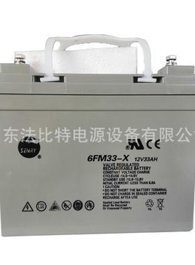 铅酸蓄电池6FM33-X免维护12V33Ah质保1年 全新含税