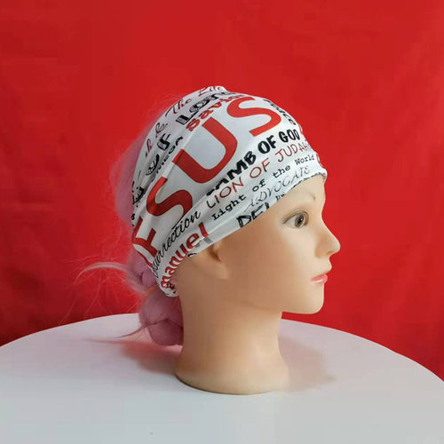 头饰发带2025欧美新款跨境发带数码印花运动街舞健身头巾