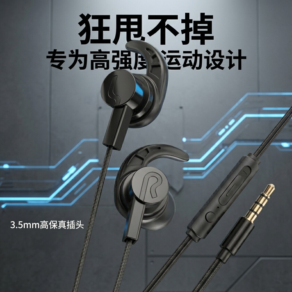 适用于华为OPPOvivo小米手机电脑入耳k歌typec耳塞带麦耳机线游戏