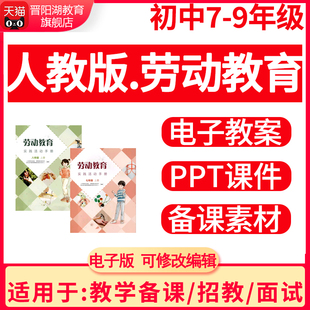 2026人教版初中劳动教育课教案课件ppt七八九年级上册下册电子版
