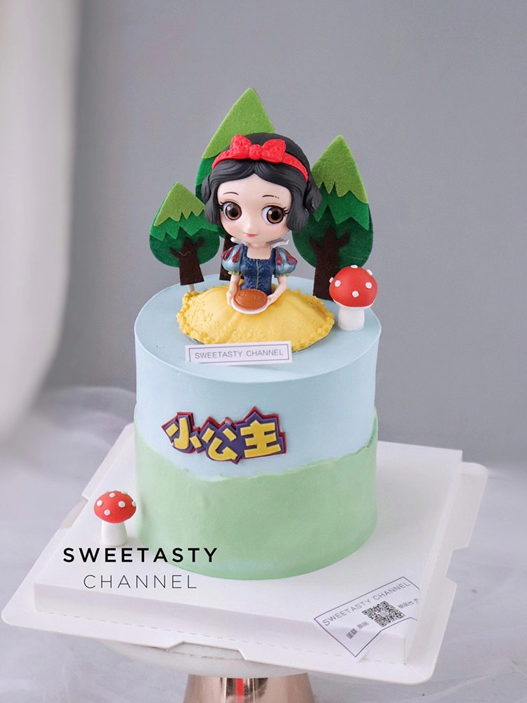 烘焙蛋糕装饰摆件爱洛公主下午茶公主生日网红卡通插件蝴蝶结插卡