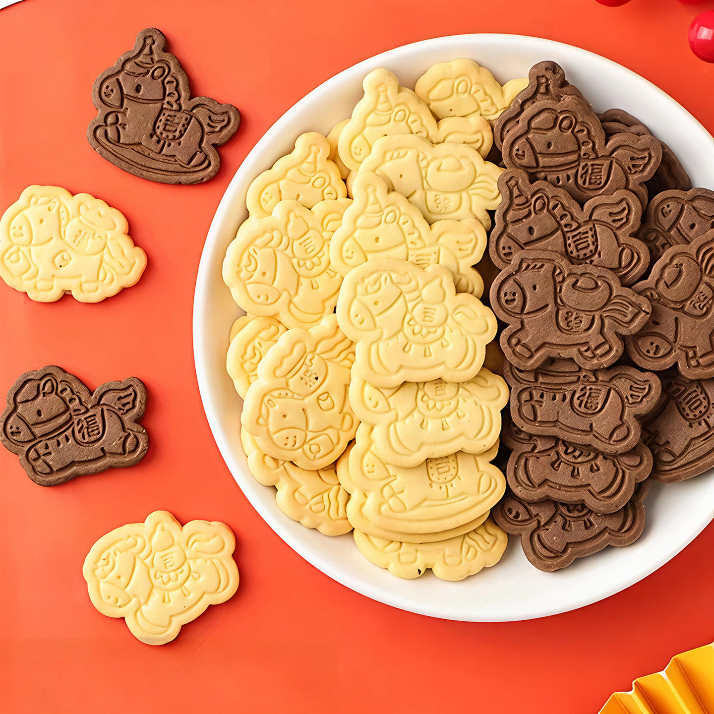 包邮2026网红马年蛋糕装饰卡通小马马上发财吉福饼干新年快乐插件,节庆用品/礼品,蛋糕/烘焙装饰用品,淘宝优惠券,粉丝福利购,淘宝优惠卷