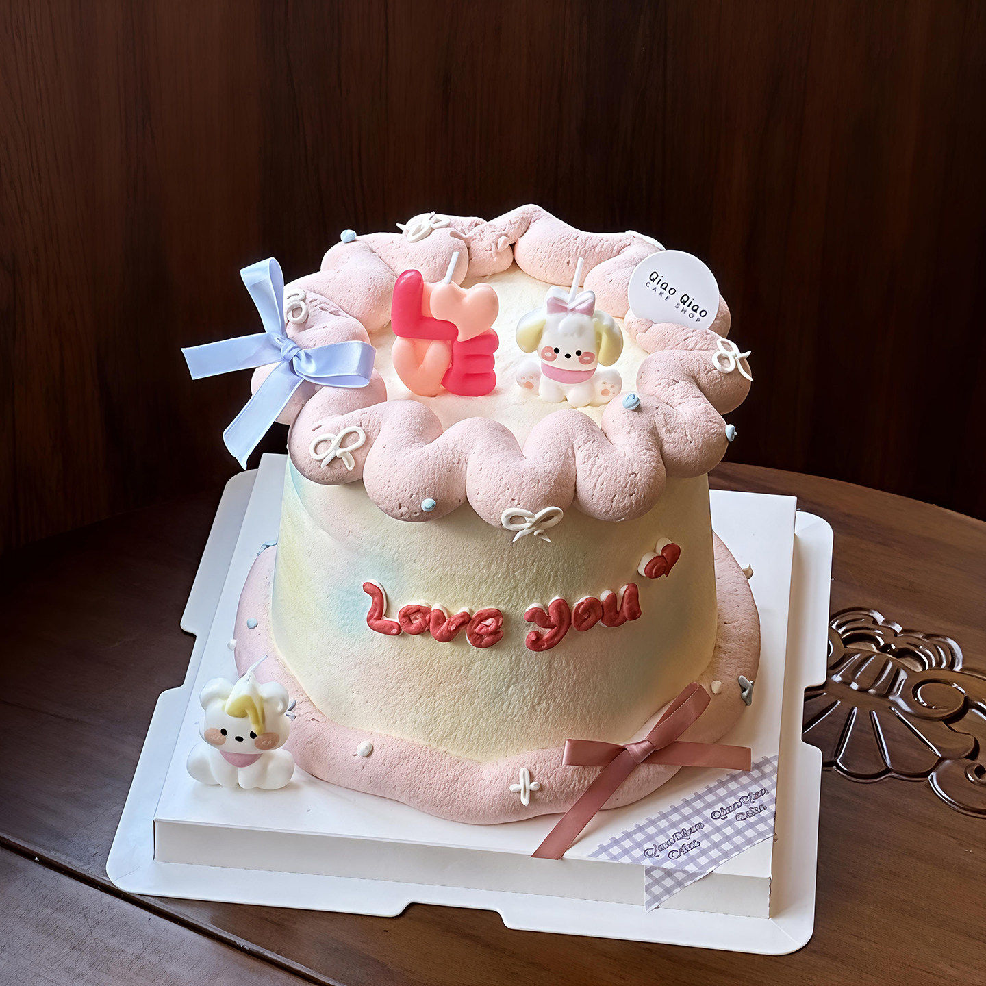 包邮情人节网红烘焙蛋糕装饰摆件插件ins风可爱小熊小狗蜡烛丝带,节庆用品/礼品,蛋糕/烘焙装饰用品,淘宝优惠券,粉丝福利购,淘宝优惠卷