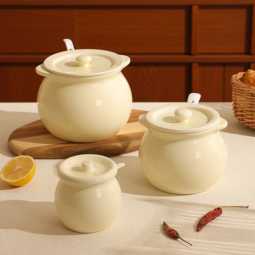 陶瓷耐高温猪油罐家用厨房