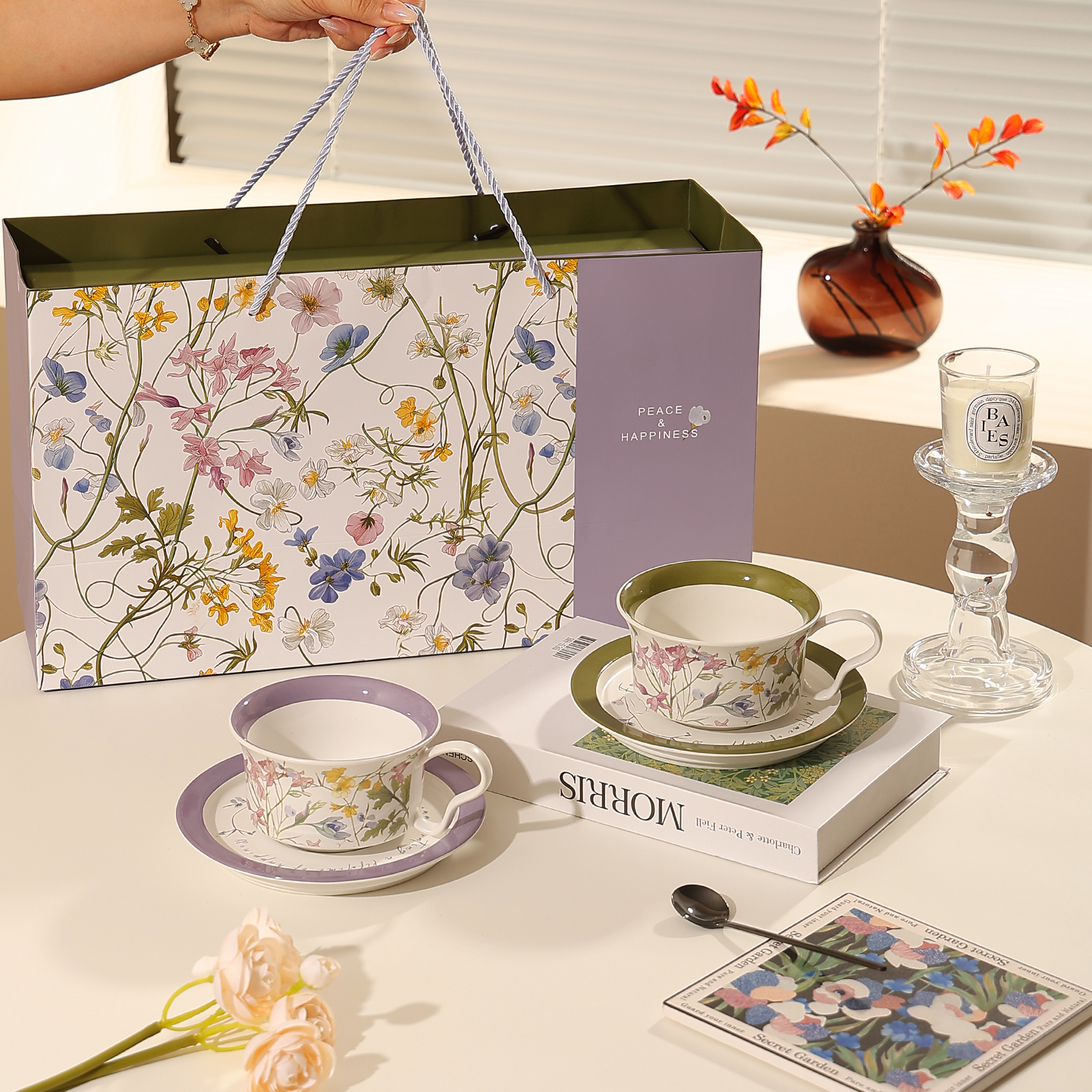 cookzone小众设计感陶瓷咖啡杯碟