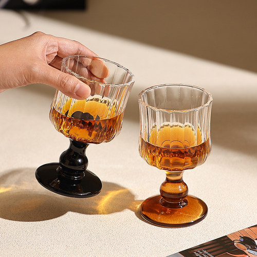 法式高级感玻璃杯精致高脚杯