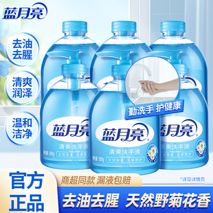 蓝月亮洗手液野菊花去油去腥清爽保湿芦荟抑菌清香家用正品官方店