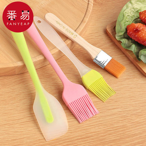 油刷A1pn008-厨房烙饼烘焙用具硅胶刷毛刷煎饼家用烧烤刷软毛小