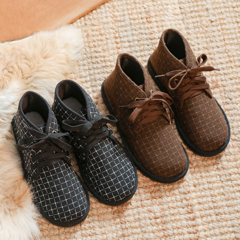 秋冬新款老北京布鞋棉麻高帮系带棉鞋加绒保暖休闲平底软底棉靴女,女鞋,高帮鞋,淘宝优惠券,粉丝福利购,淘宝优惠卷