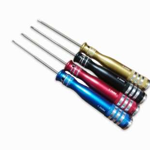 4色圆弧手柄 RC内六角螺丝刀四件套 RC 模型螺丝刀工具