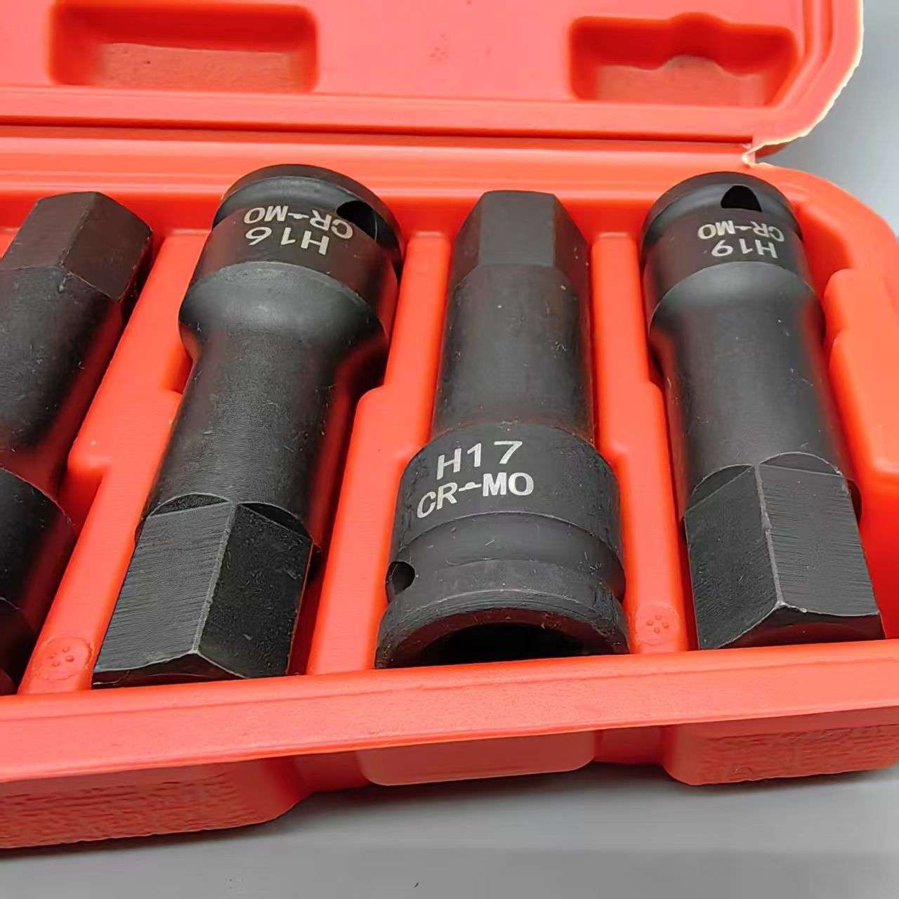 内六角批头套装加长H6H12H17大飞小风炮1/2寸电扳手棘轮扳手专用