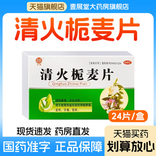 双泉 清火栀麦片24片/盒清热解毒凉血消肿咽喉肿痛发热牙痛目赤